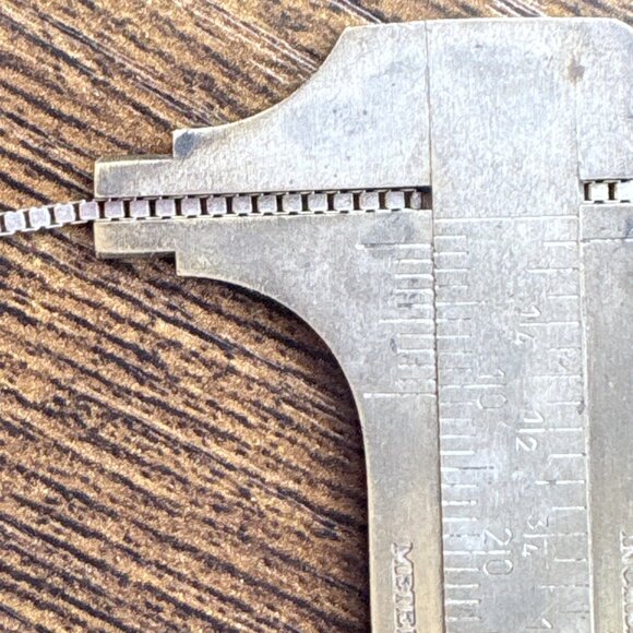 VTG Sterling Silver 925 Green Onyx Triangle Pendant Necklace Size 30" Length - Picture 13 of 14